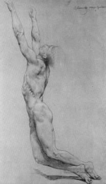  Adolphe Galerie - Geißelung Christi Studie in Bleistift Realismus William Adolphe Bouguereau